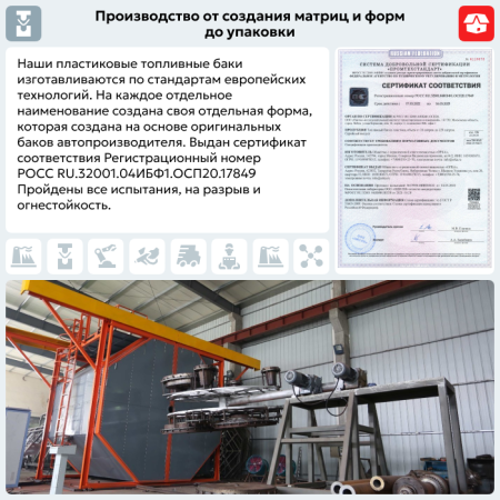 Топливный бак Kia Ceed пластик (bolt-on)