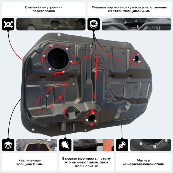 Купить Пластиковый бензобак Vortex Estina, 2008-2012 г.в. (BP) -  52 л. Пластиковый бензобак Vortex Estina, 2008-2012 г.в. (BP) -  52 л.